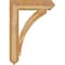 Ekena Millwork Thorton Arts and Crafts Rough Sawn Bracket w/ Offset Brace, Western Red Cedar, 8"W x 30"D x 42"H BKT0806X30X42THR03RWR - alternate 4
